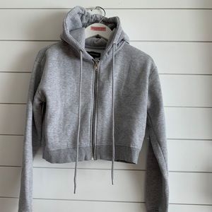 PrettyLittleThing Cropped Hooded Sweatshirt